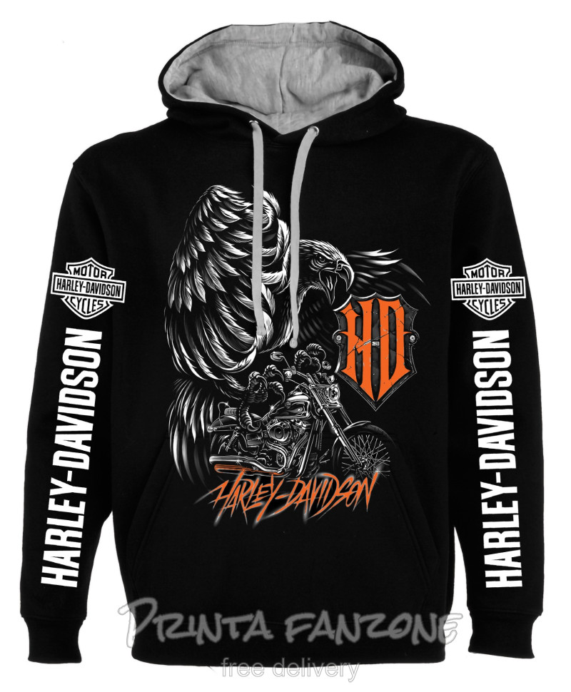 HOODIES Harley Davidson, men's non-zipped sweatshirt, hoodie, Premium quality
